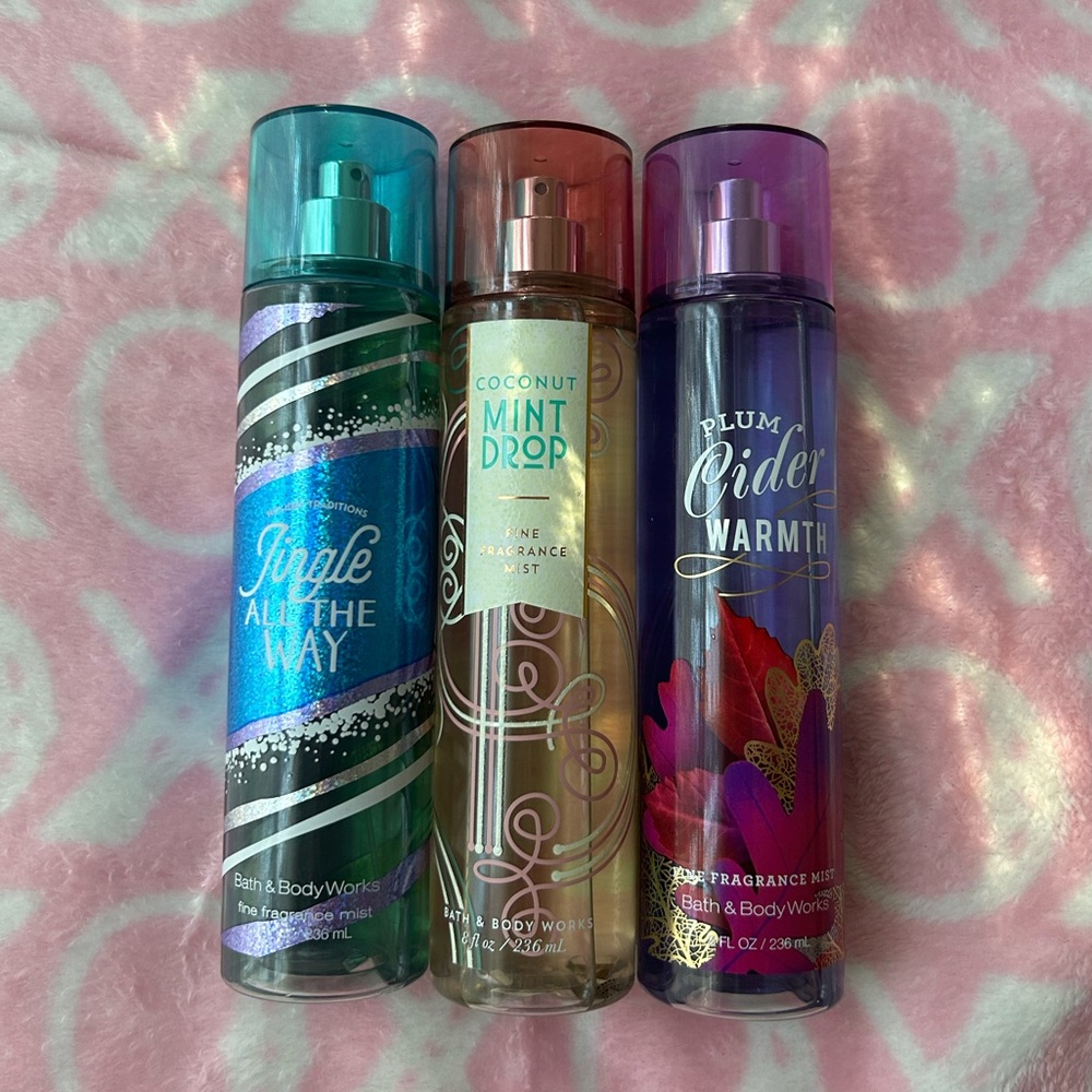 ♡︎ Bath & Body Works ♡︎ 3 Discontinued Fragrance Mists